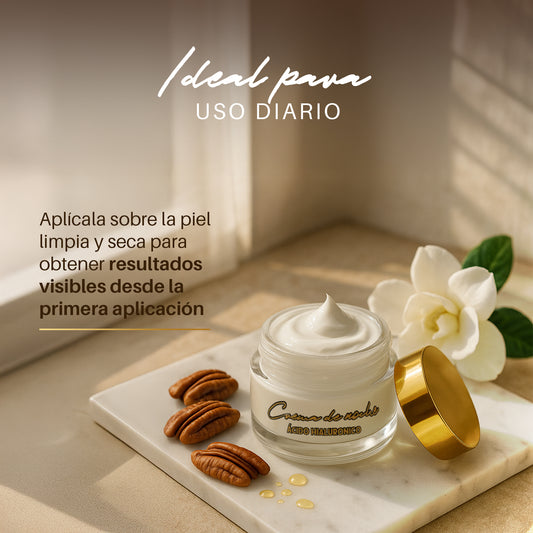 Crema Facial de Noche con Aceite de Nuez Pecana 50ml