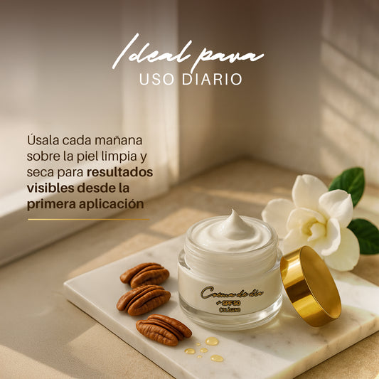 Crema Facial de Día +SPF50 Con Aceite de Nuez Pecana 50ml