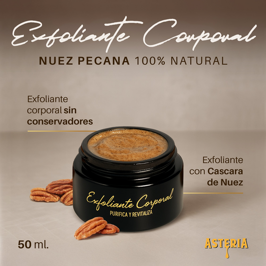 Exfoliante Corporal con Aceite de Nuez Pecana 50ml
