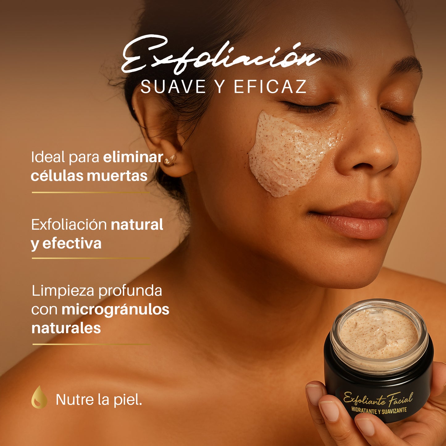 Exfoliante Facial con Aceite de Nuez Pecana 50ml