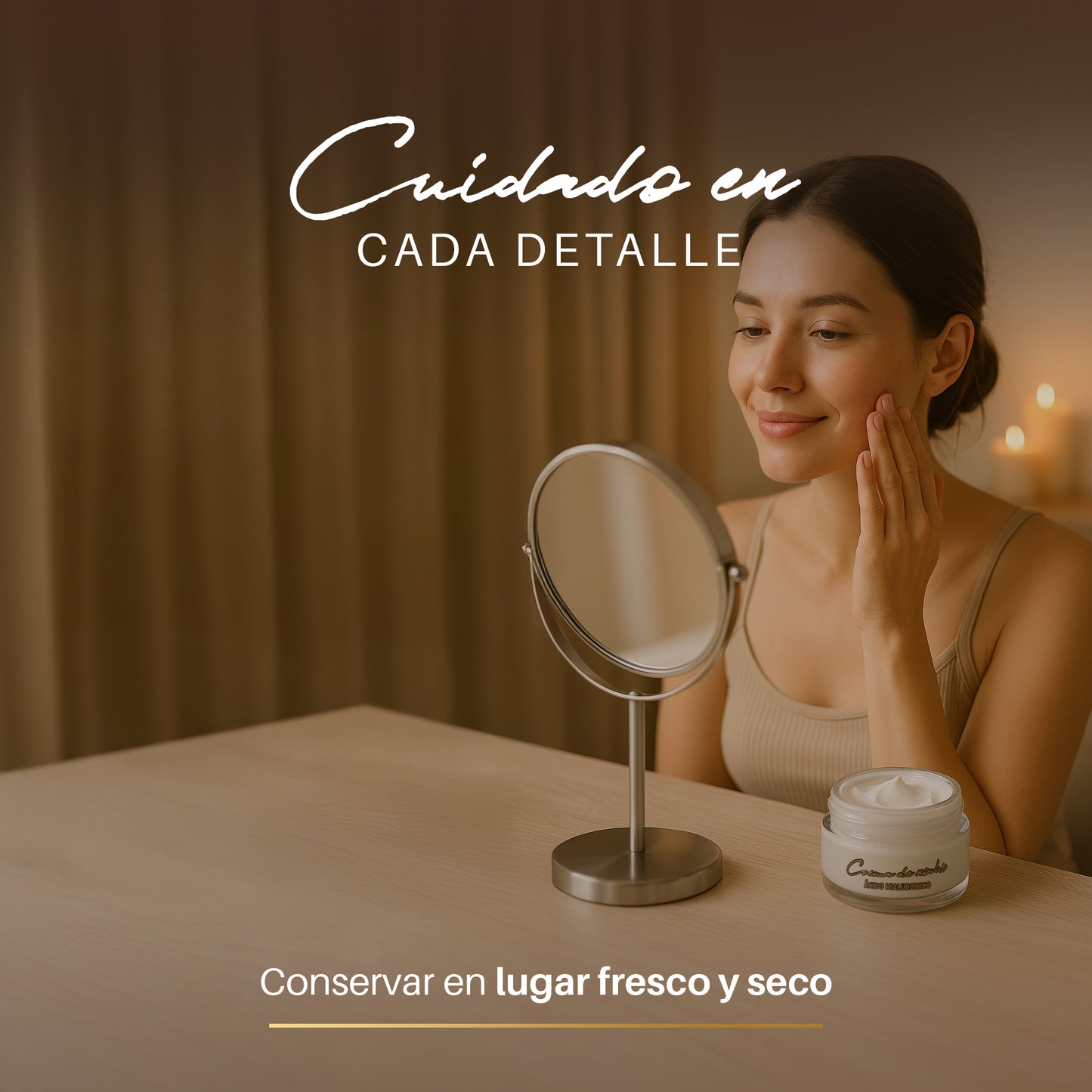 Crema Facial de Noche con Aceite de Nuez Pecana 50ml